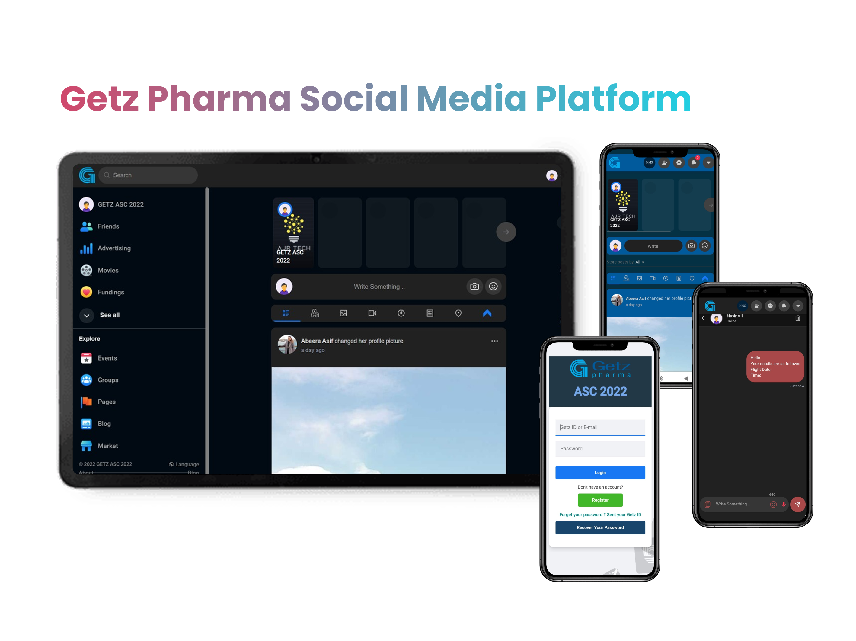 Getz Pharma Event Social Media App